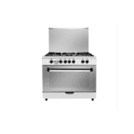 فرن غاز ارو 5 عيون امان كامل - 60*90 سم - فضي RO-9060GSF