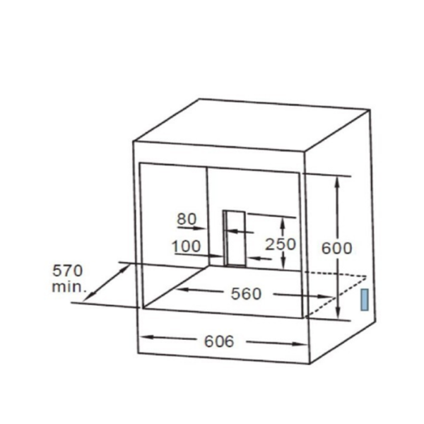 فرن كهرباء بلت ان جنرال سوبريم 3000 وات - 60 سم GS60OEX