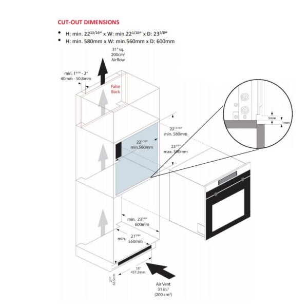 فرن بلت ان كهرباء ايه اي جي ستيل - 60 سم Bpk556320m