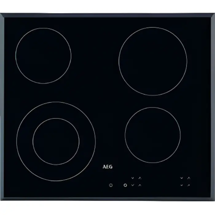 طباخ كهربائي سيراميك ايه اي جي بلت ان 4 عيون - أسود HK624010FB طباخ كهربائي سيراميك