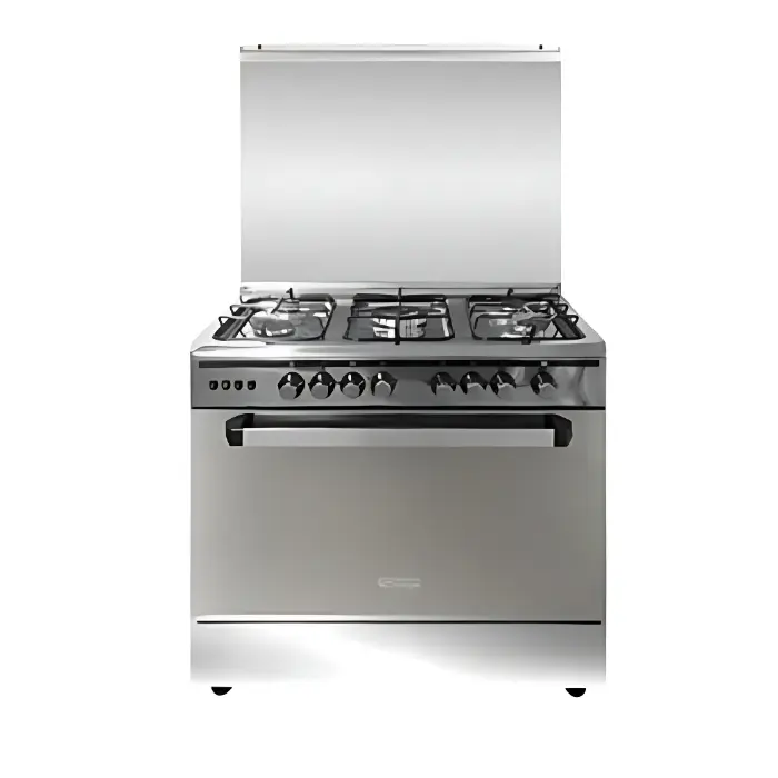 فرن جنرال سوبريم 5 شعلات غاز - 80*60 سم - ستيل GS8650FS فرن جنرال سوبريم