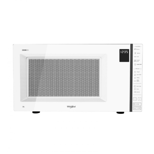 ميكروويف ويرلبول 30 لتر مع شواية - أبيض