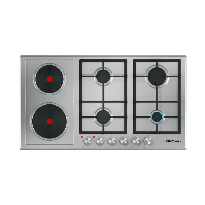 بوتاجاز مسطح جي في سي برو 60*90 سم إيطالي - ستيل GVBI 90-EL2 بوتاجاز مسطح