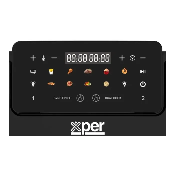 قلاية اكسبير هوائية 2600 وات 10 لتر - أسود XPAF-5517DTW قلاية اكسبير