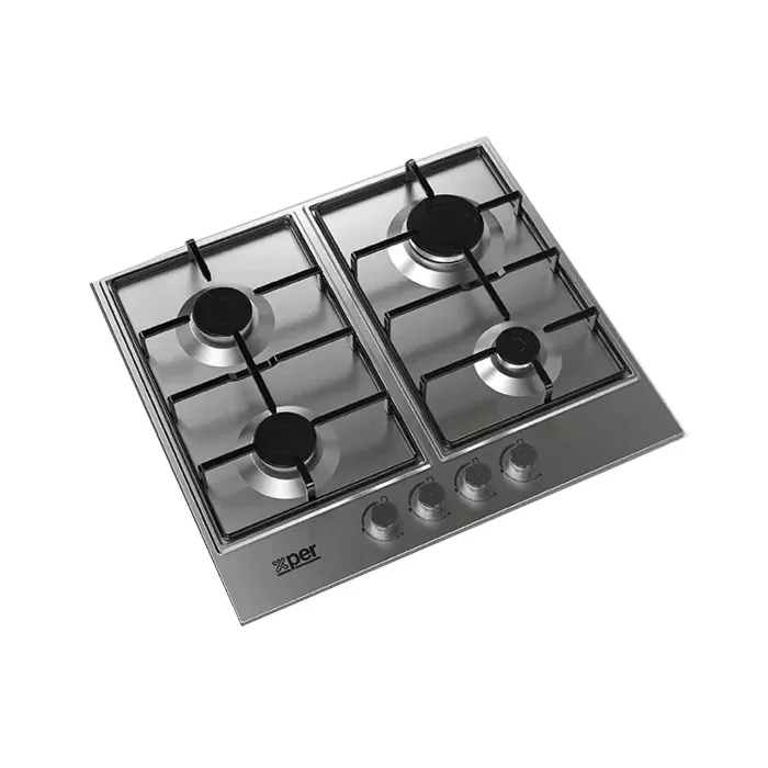مسطح غاز بلت ان اكسبير 58 سم 4 شعلات ستيل - تركي XPBH60ENG مسطح غاز بلت ان