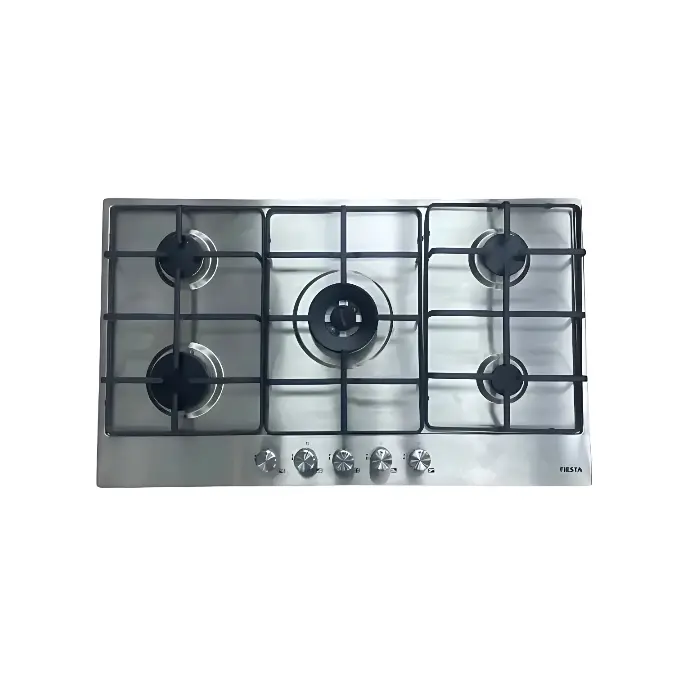 بوتاجاز مسطح غاز فيستا بلت ان 90 سم - 5 شعلة - ستيل HB902ZMS بوتاجاز مسطح غاز
