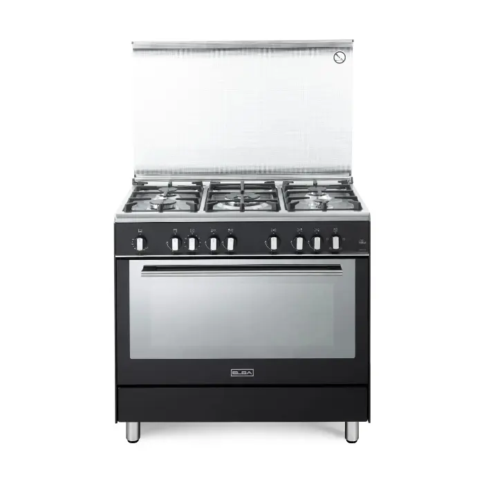 فرن 5 عيون البا 90 سم فري ستاند غاز - إيطالي - أسود FA 965 FG SA فرن 5 عيون