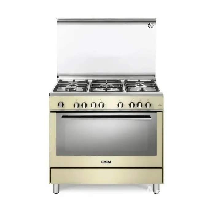 فرن غاز إيطالي البا 90 سم فري ستاند – 5 عيون – بيج FC 965 FG SA فرن غاز إيطالي