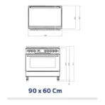 فرن غاز وكهرباء