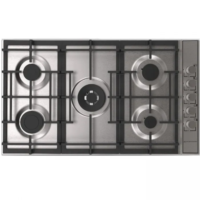 غاز مسطح جولدن كيتشن بلت ان 90 سم – 5 شعلات – ستيل TOAO-9502 غاز مسطح